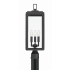 Crystorama Lighting Group Byron 3 Light 23" Tall Post Light Matte Black
