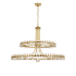 Crystorama Lighting Group Clover 24 Light 39" Wide Ring Chandelier with Glass Ball Accents Aged Brass