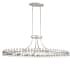 Crystorama Lighting Group Clover 12 Light 45" Wide Linear Chandelier with Glass Ball Accents Brushed Nickel