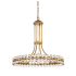 Crystorama Lighting Group Clover 8 Light 23" Wide Ring Chandelier with Glass Ball Accents Aged Brass