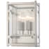 Crystorama Lighting Group Danbury 2 Light 12" Tall Wall Sconce with Glass Shade Brushed Nickel
