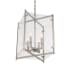 Crystorama Lighting Group Danbury 4 Light 12" Wide Taper Candle Pendant with Glass Shade Brushed Nickel