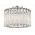 Crystorama Lighting Group Elliot 4 Light 15" Wide Semi-Flush Drum Ceiling Fixture with Clear Glass Shade Polished Nickel