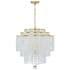 Crystorama Lighting Group Gabrielle 6 Light 22" Wide Crystal Chandelier with Faceted Hand Cut Crystal Accents Antique Gold