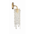 Crystorama Lighting Group Gabrielle 19" Tall Wall Sconce with Faceted Hand Cut Crystal Accents Antique Gold