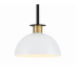 Crystorama Lighting Group Gigi 10" Wide Single Light Mini Pendant Matte Black / Aged Brass