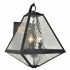 Crystorama Lighting Group Glacier 3 Light 21" Tall Wall Sconce Black Charcoal