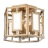 Crystorama Lighting Group Hillcrest 6 Light 12" Wide Semi-Flush Drum Ceiling Fixture with Frosted Glass Shade Vibrant Gold