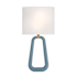 Crystorama Lighting Group Jori 2 Light 20" Tall Wall Sconce with Silk Shade Aged Brass / Blue