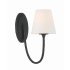 Crystorama Lighting Group Juno 13" Tall Wall Sconce Black Forged