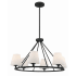 Crystorama Lighting Group Keenan 6 Light 32" Wide Ring Chandelier Black Forged