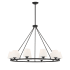 Crystorama Lighting Group Keenan 10 Light 42" Wide Ring Chandelier Matte Black