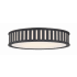Crystorama Lighting Group Kendal 4 Light 23" Wide Flush Mount Drum Ceiling Fixture Black Forged