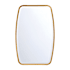 Crystorama Lighting Group Lindee 24"W x 36"H Rectangular Beveled Steel Framed Accent Mirror Antique Gold