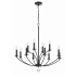 Crystorama Lighting Group Mila 12 Light 32" Wide Taper Candle Style Chandelier Black