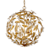 Crystorama Lighting Group Marselle 4 Light 17" Wide Crystal Pendant Antique Gold
