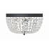 Crystorama Lighting Group Nola 3 Light 14" Wide Flush Mount Bowl Ceiling Fixture Black Forged