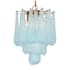 Crystorama Lighting Group Ollie 4 Light 14" Wide Pendant / Converts to Semi-Flush Aged Brass / Blue