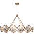 Crystorama Lighting Group Quincy 10 Light 40" Wide Crystal Chandelier with Clear Faceted Crystal Shades Distressed Twilight