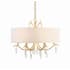 Crystorama Lighting Group Rollins 6 Light 24" Wide Crystal Drum Chandelier Antique Gold