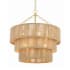 Crystorama Lighting Group Shyla 10 Light 24" Wide Drum Chandelier Soft Gold