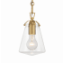Crystorama Lighting Group Voss 6" Wide Mini Pendant Luxe Gold