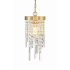 Crystorama Lighting Group Winfield 7" Wide Crystal Mini Pendant Antique Gold