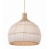 Crystorama Lighting Group Zanzibar 6 Light 26" Wide Pendant with Rattan Shade Soft Gold