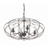 Crystorama Lighting Group Zucca 4 Light 25" Wide Taper Candle Chandelier English Bronze / Antique Gold