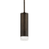 CSL Lighting Luxe 3" Wide 2700K LED Mini Pendant with Alabaster Shade Distressed Bronze / Alabaster