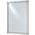 Currey and Company Monarch 30" W x 40" H Rectangular Framed Bathroom Mirror Painted Silver Viejo / Light Antique Mirror