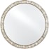 Currey and Company Hyson 36" Diameter Circular Framed Bathroom Mirror Natural / Mirror