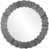 Currey and Company Dario 38-1/2" Diameter Circular Framed Bathroom Mirror Gray