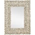 Currey and Company Beachhead 40" W x 51" H Rectangular Wood Framed Bathroom Mirror Whitewashed Driftwood / Mirror