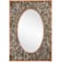 Currey and Company Ebba 29" W x 41" H Rectangular Framed Bathroom Mirror Natural / Mirror