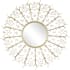 Currey and Company Levain 40-1/2" Diameter Circular Flat Framed Accent Mirror Gold Leaf