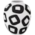 Currey and Company Pagliacii 10.25" Wide Vase White / Black