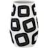 Currey and Company Pagliacii 9.25" Wide Vase White / Black