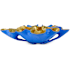 Currey and Company Wrapped Lotus 11" Wide Bowl Blue / Polished Gold