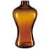 Currey and Company Amber and Gold Peking 7.5" Wide Vase Amber