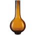 Currey and Company Amber and Gold Peking 7" Wide Vase Amber