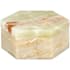 Currey and Company Arco 3" Tall Hexagon Box Natural