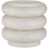 Currey and Company Cusani 19" Wide Concrete Accent Stool Ivory Terrazzo