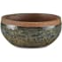 Currey and Company Lyra 13" Wide Ceramic Decorative Planter Reactive Black