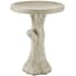 Currey and Company Faux Bois 21-1/2" Tall Concrete, Iron Bird Bath Portland