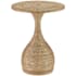 Currey and Company Simo 26" High Wood Accent Table with Abaca Rope Covering Natural