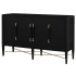 Black Lacquered Linen / Champagne Stretchers