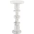 Currey and Company Sasha 10" Wide Marble Top Marble Pub/Bistro Table - White White