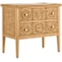 Currey and Company Santos Solid Mahogany Chest Sea Sand / Brushed Brass