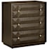 Currey and Company Kendall 32" Wide Dresser Dove Gray / Polished Brass
